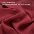 thumbnail image 6 of JML Queen Bed Sheet Set 6 Piece Burgundy,Soft Microfiber Fade & Stain Resistant Sheet Set, 6 of 6
