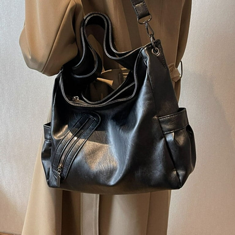 CoCopeaunt Womens Large Soft Leather Shoulder Handbags Big Size Designer  Crossbody Bag All Match Tote Bag Female Casual Messenger Bag