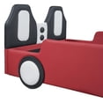 thumbnail image 3 of Twin Size Platform Bed With Race Car Feature And Wheels - Red, Strong Reliable Construction Appearance Red, 3 of 7