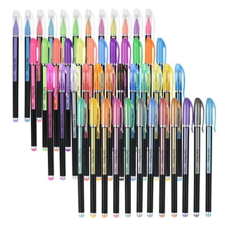 TANMIT Glitter Gel Pens, 33 Colors Neon Glitter Pens Set Gel Art Marke –  Loomini