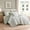 Sage Green + Polyester + King., variant on 5-Piece Queen Printed Comforter Set with Decorative Pillow Shams and Coordinated Bedding