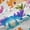 Pink Blue Green, variant on Castle Fairy Pink Salamander Black Out Curtains,Axolotl Curtains Pack of 2 (42x63 Each)