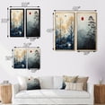thumbnail image 4 of Designart "Japon Art Blue peaceful Zen Minamlism Landscape I" Japan Art Wall Art Set Of 2 - Blue People Gallery Set For Office Decor, 4 of 7
