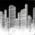 thumbnail image 2 of Studio, Sd Graphics 15x15 White Modern Wood Framed Museum Art Print Titled - Black and White City II, 2 of 4
