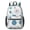 Geometric Flower and-2, variant on Geometric Flower and Daisy Gray 17" School Backpacks for Teens,Waterproof Oxford Fabric,S-Shape Padded Straps for School,Travel,Hiking,Camping