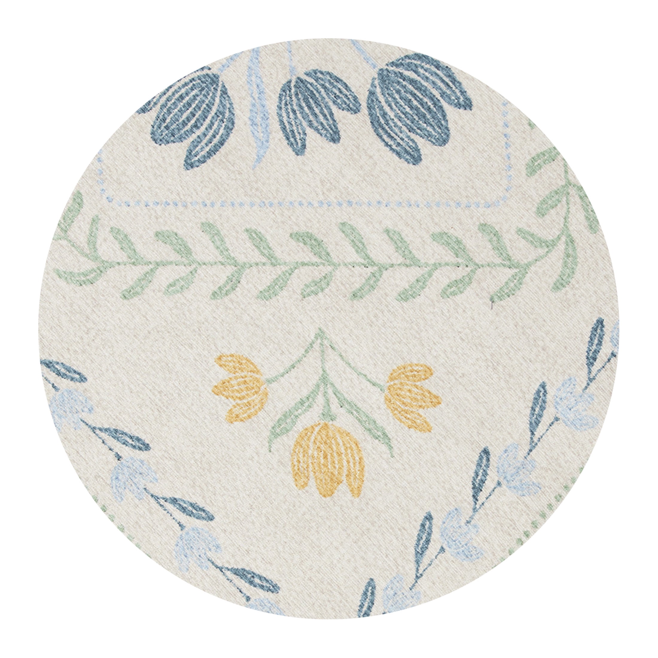 Better Homes & Gardens Blue & Yellow Soliel Floral 30" x 46" Accent Rug