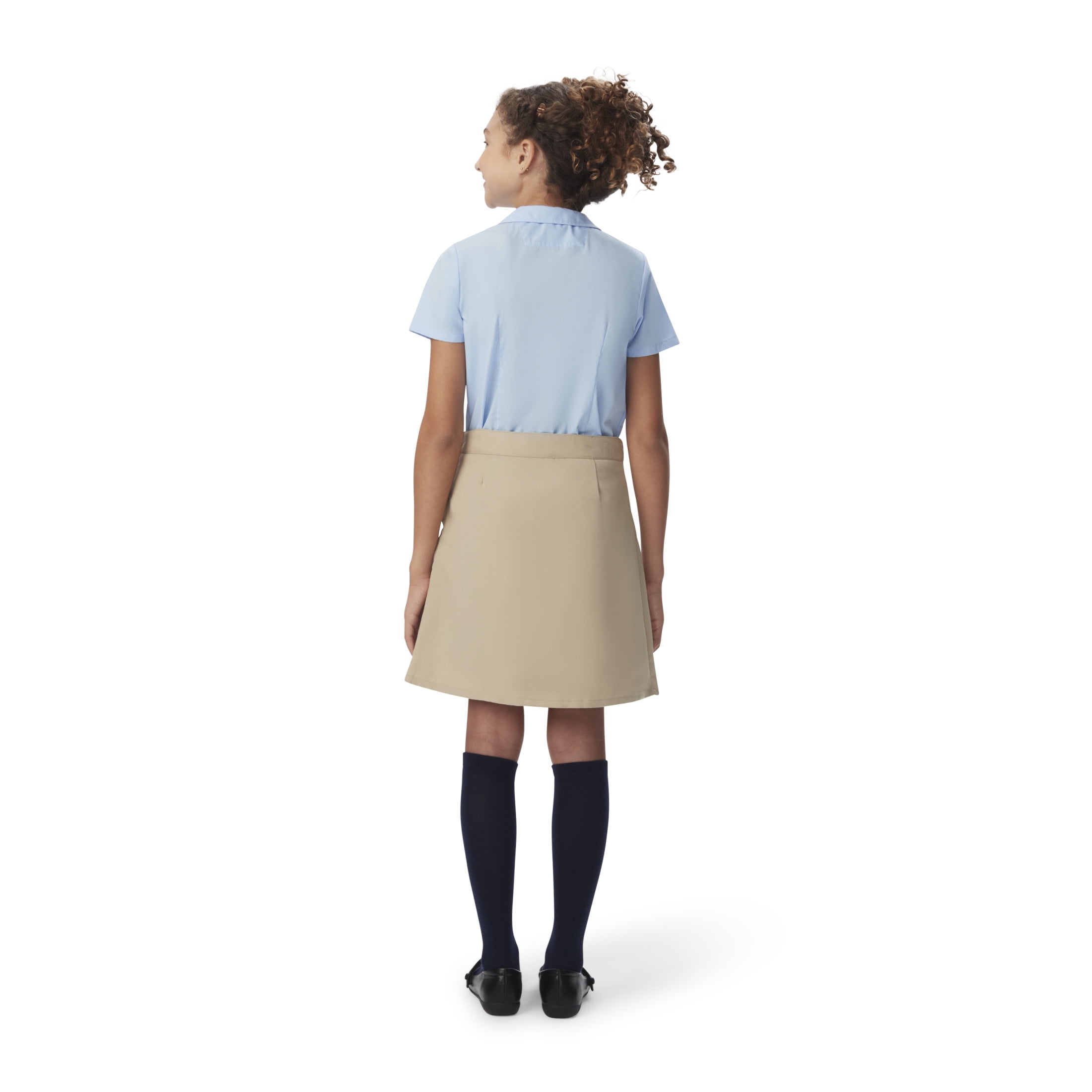 French Toast Toddler Girls School Uniform Adjustable Waist 2-Tab Scooter Skirt