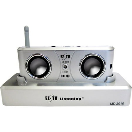 EZ-TV Listening Wireless Digital Acoustic Speakers, White