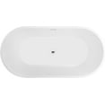 thumbnail image 3 of Vanity Art 54" Non-Slip Acrylic Freestanding Bathtub, 3 of 5