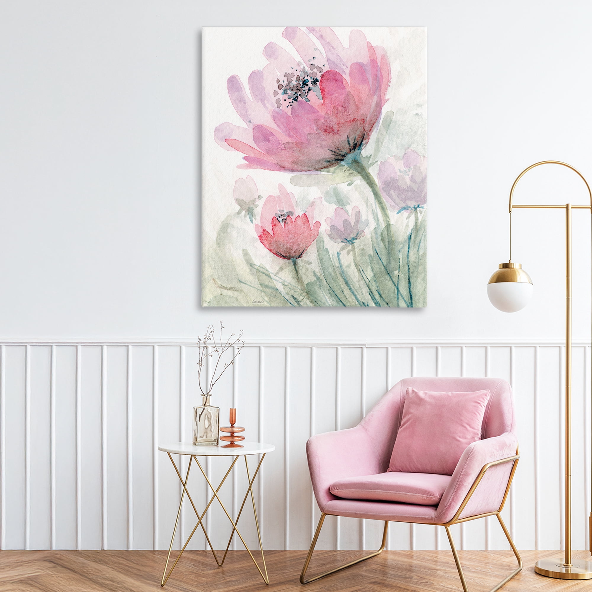 Stupell Industries Pink Flower Blossoms Canvas Wall Art, design by Patti Bishop
