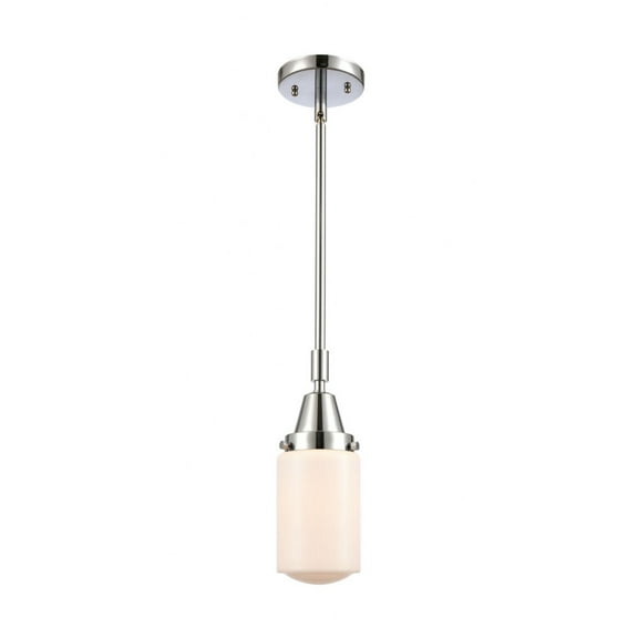 447-1S-PC-G311 Innovations Lighting Dover - 1 Light Stem Hung Mini Pendant In Traditional Style-11.38 Inches Tall and 4.5 Inches Wide-Polished Chrome