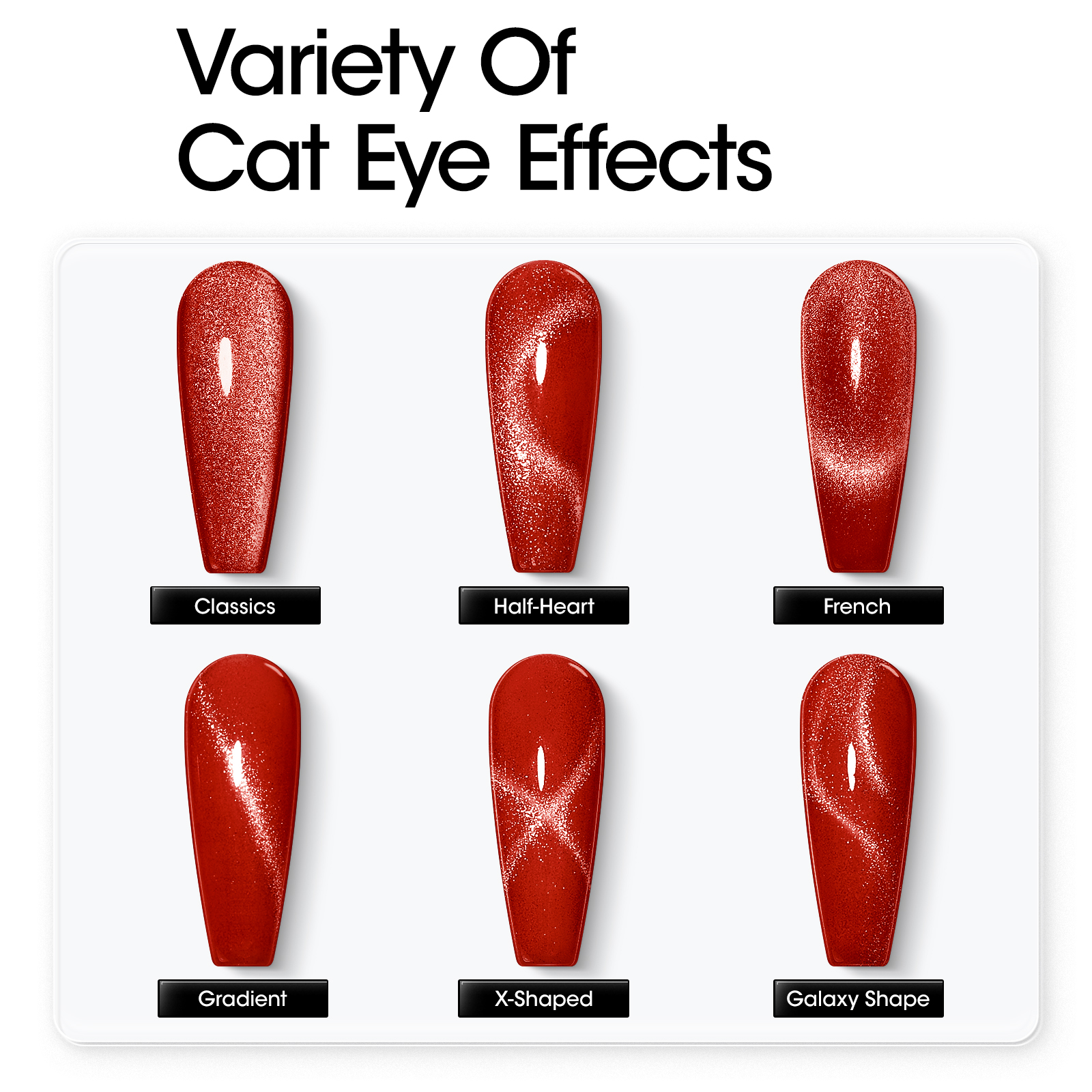 Gellen Cat Eye Gel Nail Polish Kit, 6 Colors with Magnet photo 5