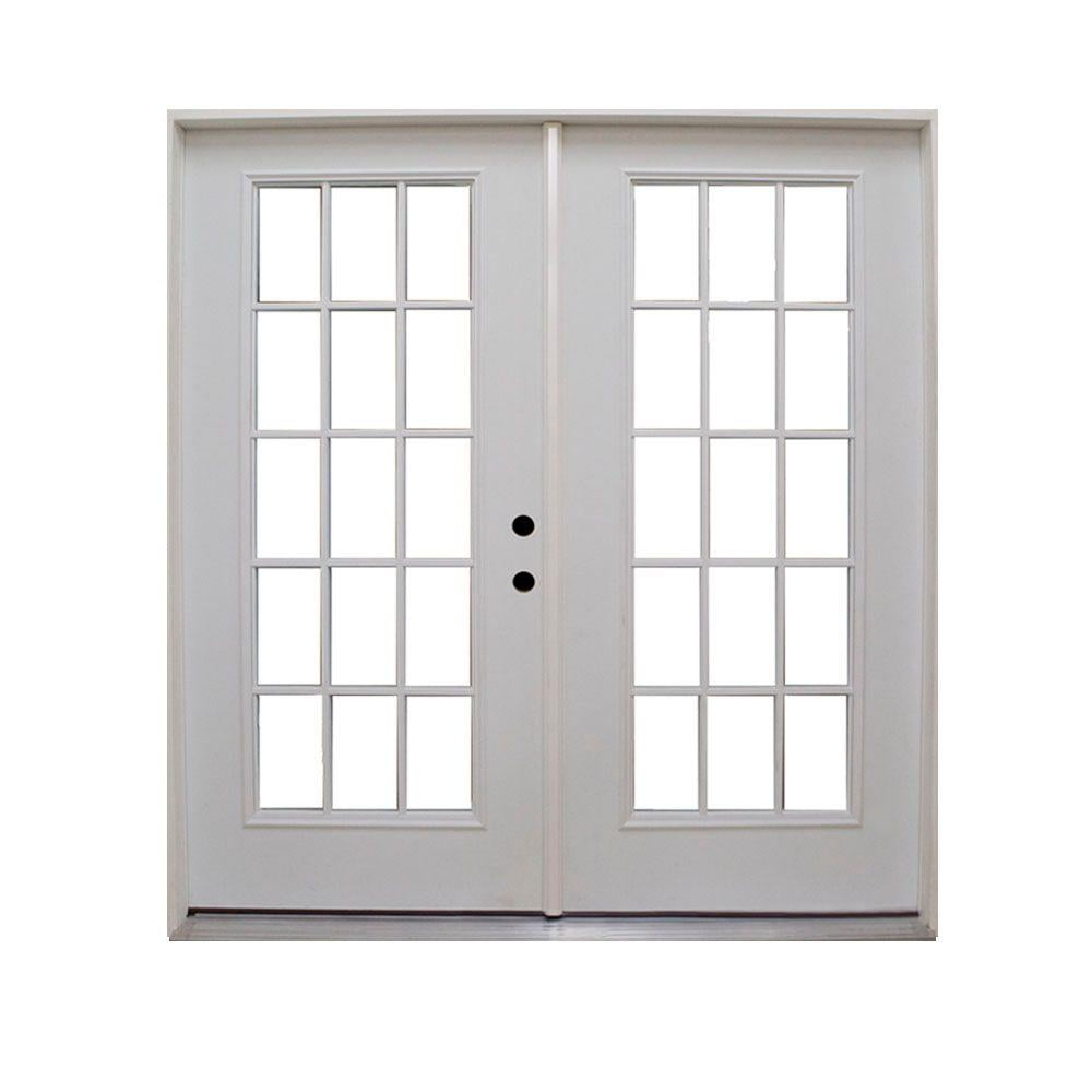72 In X 80 In Retrofit Prehung Left Hand Inswing Primed White