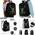 thumbnail image 2 of ZUXONGSY Camo Elk American Flag Print School Backpack Set for Boys Girls 4 Pack Lightweight Bookbag Travel Daypack with Lunch Bag Pencil Case and Water Bottle Holder for Kids Teens, 2 of 6