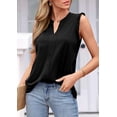 thumbnail image 4 of PRETTYGARDEN Sleeveless Tops for Women Summer Dressy Tank Tops Ruffle Blouses Spring Work Office Shirts, 4 of 8