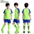 thumbnail image 1 of Kids Football Jersey Personalized Custom Boy Soccer Jersey Set Polyester Soccer Uniform Breathable Football Uniform For Children, 1 of 6