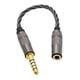 thumbnail image 4 of Cable adaptador para auriculares Hugo macho equilibrado de 4,4 mm a hembra de 3,5 mm, 4 of 10