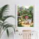 thumbnail image 2 of Wdftyju Juego de pintura de diamante 5D con bordado de taladro cuadrado completo DIY para jardín tranquilo, decoración del hogar Wdftyju 3rl9ww7us5nn8xj9, 2 of 9
