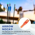 thumbnail image 4 of Uxcell Archery Arrows Nocks, Plastic Insert Arrow Nock Replacement Arrow Tails for Hunting Shooting Compound Recurve Transparent Orange, 4 of 7