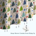thumbnail image 6 of Multicolor Christmas Tree and Ornament Pattern Shower Curtain 72"x72" ,Bathroom Decorative Shower Curtains Set with 12 Hooks,Modern Waterproof Washable Shower Curtain, 6 of 6