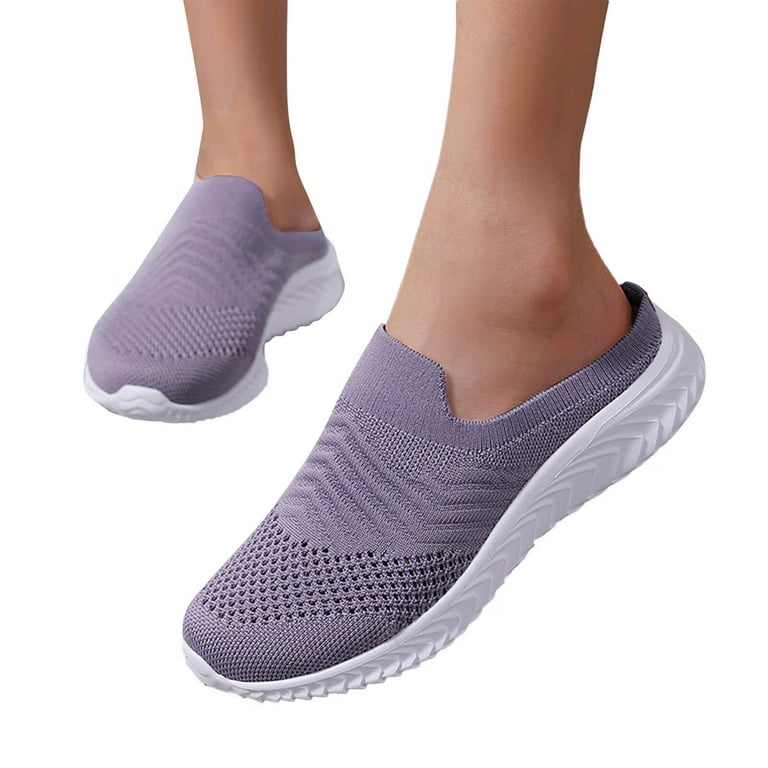 Womens Shoes Solid Color Casual Shoes Mesh Hollow Breathable