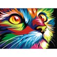 thumbnail image 1 of Pintura de diamante (DE5164) Gato mirando hacia arriba Juego de imágenes de diamantes de imitación redondos completos 40x30cm 45x60cm FLhrweasw Nuevo, 1 of 1
