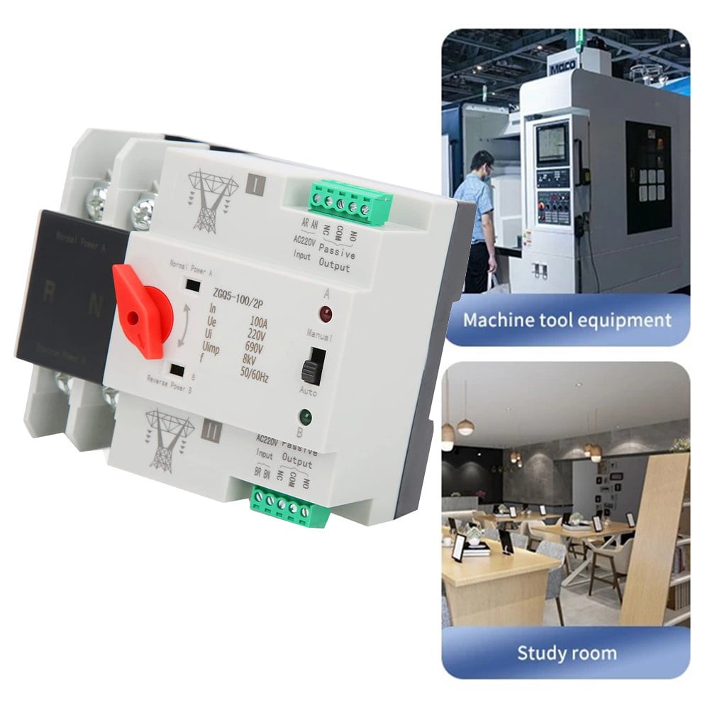 2P100A Solar/Pv Dual Power Automatic Transfer Switch Generator Changeover Switch