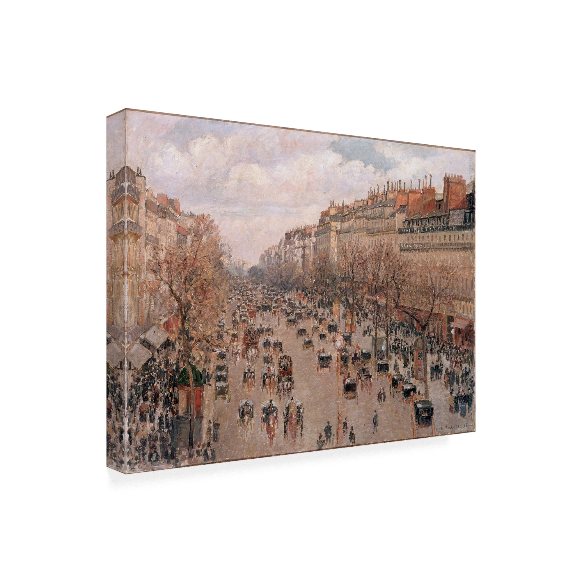 Trademark Fine Art 'Boulevard Montmarte' Canvas Art by Pissarro