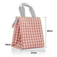 thumbnail image 2 of La bolsa de almuerzo reutilizable aisló el paño de Oxford de la lonchera con el papel de aluminio para las mujeres, hombres, oficina, 2 of 5