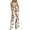 Brown, variant on Zszcpp Womens Rompers And Jumpsuits Beach Wear Wide Leg Refreshing Loose Fit Zebra Print Trendy Thin Bodysuit Playsuit Casual Trousers