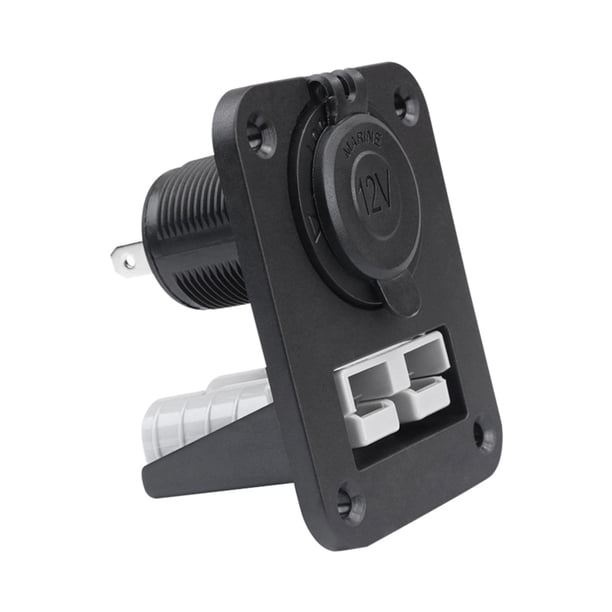 Ygjytge 12V 50A Coche Enchufe 600W Placa Adaptadora Corriente para Camper Barco Camión
