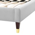 thumbnail image 6 of Modway Aurora Performance Velvet King Bed in Light Gray, 6 of 10