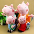 thumbnail image 6 of 4Pcs Peppa Pig Family Plush Doll Stuffed Toy 30cm DADDY MUMMY 19cm Peppa GEORGE, 6 of 7