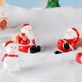 thumbnail image 2 of Flmtop Resin Mini Christmas Santa Claus Tree Snowman Figurine DIY Fairy Garden Decor, 2 of 10