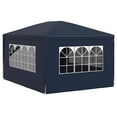 thumbnail image 6 of vidaXL Party Tent 10x13 ft Blue Outdoor Canopy for Events Waterproof and UV-Resistant, 6 of 10
