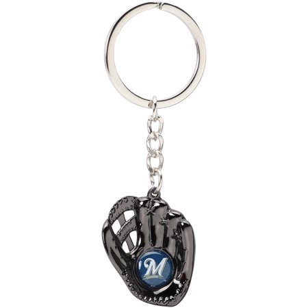 Milwaukee Brewers Baseball Glove Team Keychain - No Size