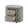thumbnail image 6 of Acme Furniture Perine Nightstand in Gray Velvet, 6 of 7