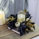thumbnail image 5 of Corona de vela con forma de rosa artificial para Halloween, anillo de vela con forma de flor de hoja de arce negra, centro de 3 pulgadas, adornos decorativos para mesa de comedor con velas, 5 of 6