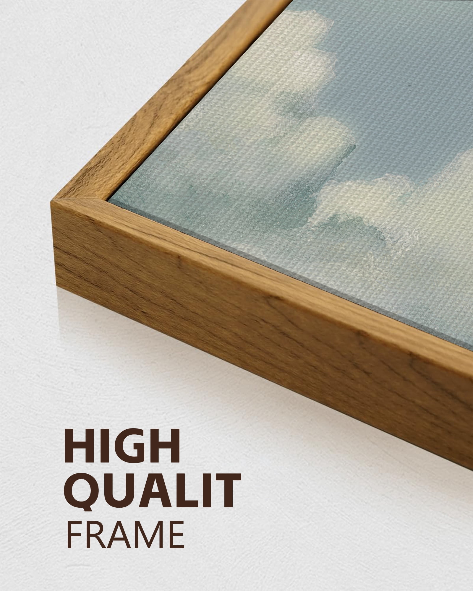 Drsoum Cloud Framed Wall Art Cloudy Sky Natural Wall Decor Vintage Landscape Modern Painting Artwork for Living Room Bedroom 11x14in3pcs Natural Framed