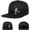 A49, variant on Skeleton Skating Theme Black Snapback Hats for Men, Classic Skate Skateboarder Gift for Skaters Flat Bill