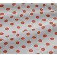 thumbnail image 4 of oneOone Cotton Jersey Dark Peach Fabric Polka Dots Dots Craft Projects Decor Fabric Printed By The Yard 58 Inch Wide, 4 of 4