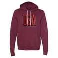 thumbnail image 2 of USA Patriot Hoodie, 4th of July Sweater, Unisex Graphic hoodies - Maroon MH200HOODPATRIOT S24 L, 2 of 3