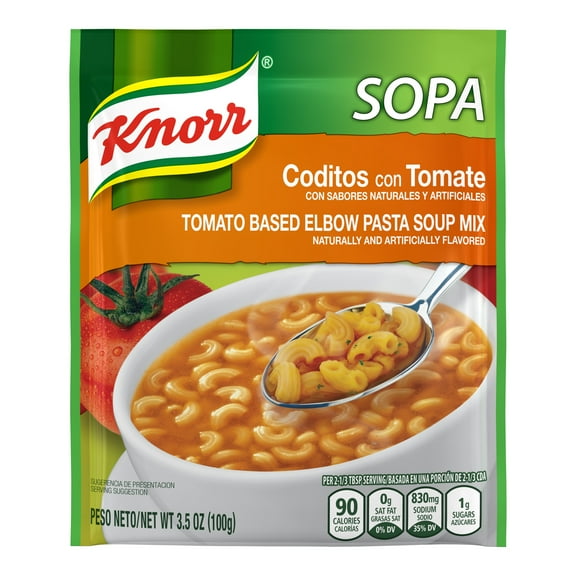 Knorr Pasta Soup Mix Tomato Based Elbow Pasta 3.5 oz (Pack of 6)