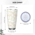 thumbnail image 4 of KLL White Rabbit Print 40oz Stainless Steel Insulated Car Cup with Spillproof Lid - Keep Your Drink Hot or Cold on the Go-Without Straw, 4 of 8