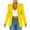 Yellow, variant on Dealovy Womens Business Casual Blazers Long Sleeve Collar Neck Jackets Work Office Suit Blazer Jacket