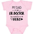 thumbnail image 3 of Inktastic My Dad is an Er Doctor and a Hero Boys or Girls Baby Bodysuit, 3 of 5