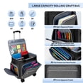 thumbnail image 3 of Rolling Craft Bag,Sewing Machine Tote,Large Sewing Accessories Storage with Wheels,Detachable Rolling Teacher Bag and Transport Tote for Craft,Teaching,Office, 3 of 10