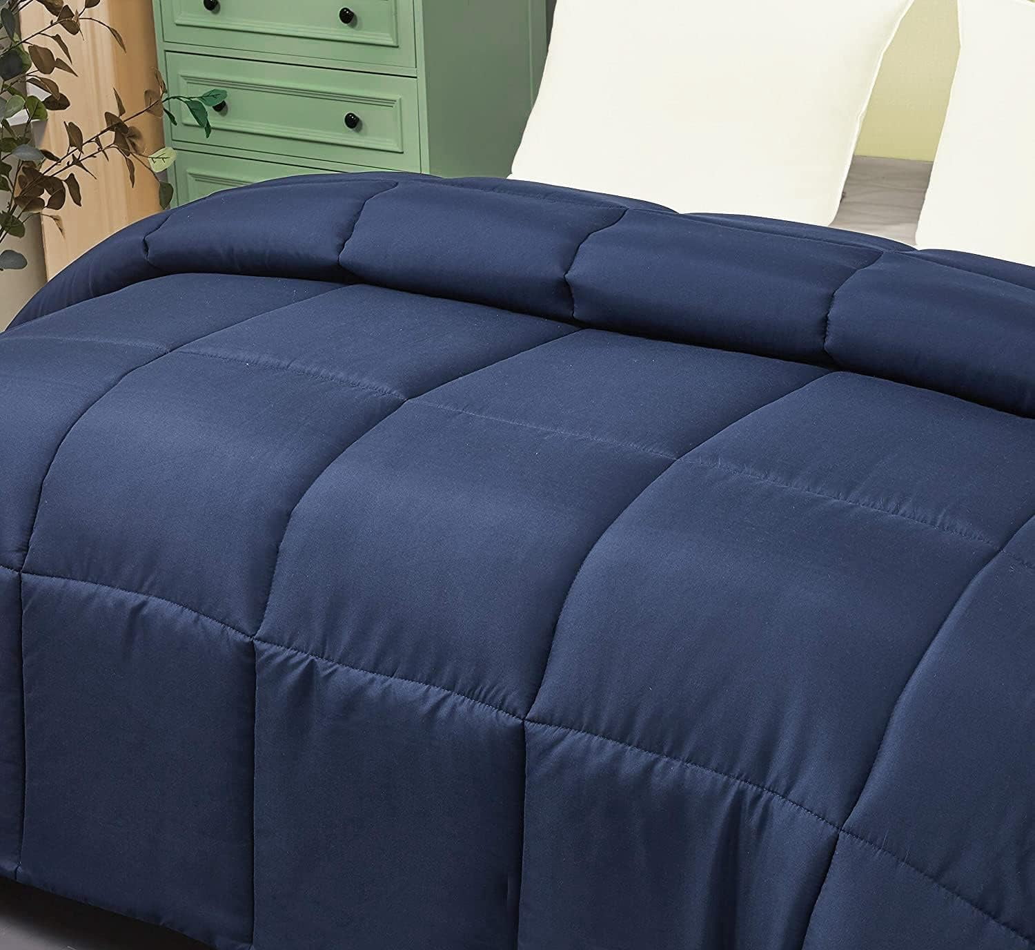 Blue Ridge Home Fashions Microfiber Down Alternative All Season Comforter-Hypoallergenic Polyester Fill