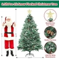 thumbnail image 2 of Twister.CK 6.5ft Pre-Lit Artificial Christmas Tree with Tree Topper Star , 350 Multi-Color Lights & 80 Pinecones Christmas Trees for Holiday Decorations 8 Lighting Modes, 2 of 7