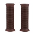 thumbnail image 1 of Lot de 2 poignées de guidon de moto universelles vintage de 22 mm (rouge et marron), 1 of 4